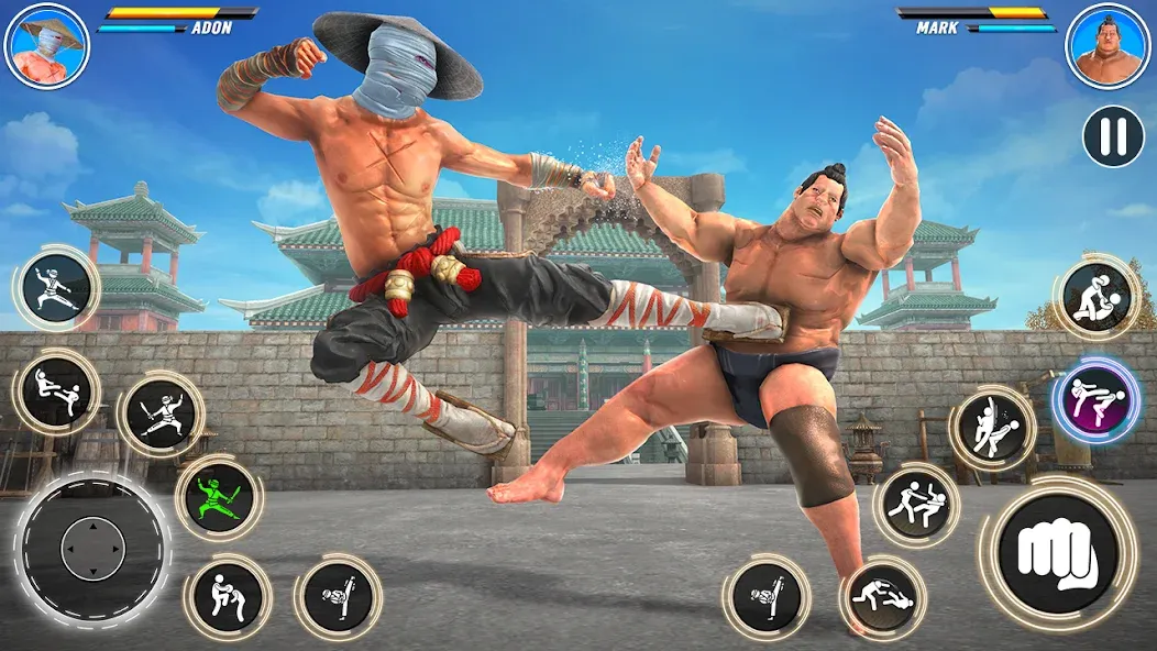 Скачать Kung Fu karate: Fighting Games с модом — Много денег — скриншот 4