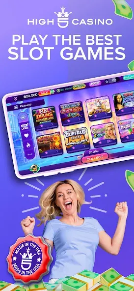 High 5 Casino: Real Slot Games на Андроид — Много денег и бесплатных вращений — скриншот 1 High 5 Casino: Real Slot Games на Андроид — Много денег и бесплатных вращений — скриншот 1