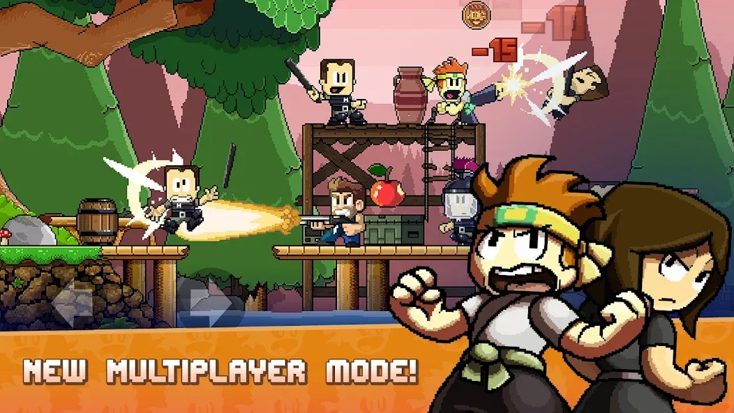 Dan the Man: Action Platformer MOD — Много денег и бессмертие на Андроид — скриншот 4
