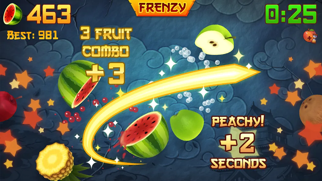 Fruit Ninja — Бесконечные деньги и без рекламы — скриншот 2