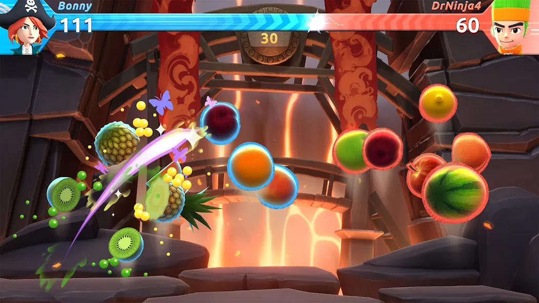 Скачать взломанную Fruit Ninja 2 Fun Action Games — Много денег и кристаллов — скриншот 2 Скачать взломанную Fruit Ninja 2 Fun Action Games — Много денег и кристаллов — скриншот 2