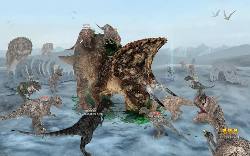 Скачать взлом Dinos Online на Андроид — Много денег — скриншот 4