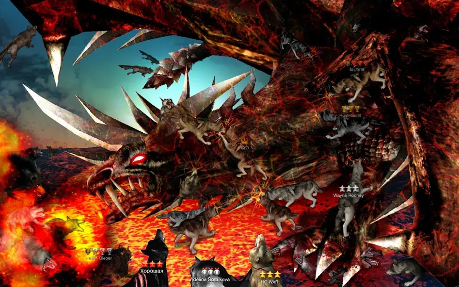 Wolf Online MOD APK — Бесконечная мана и бессмертие — скриншот 3