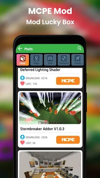 Скачать Mods for MCPE by Arata (Мод: С меню модов) на Андроид — скриншот 5