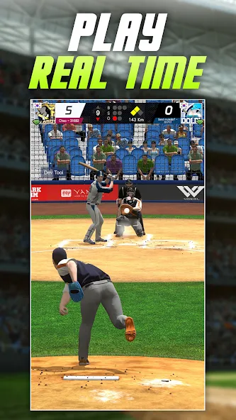 Baseball Play: Real-time PVP Mod APK Много денег — Скачать на Андроид — скриншот 1