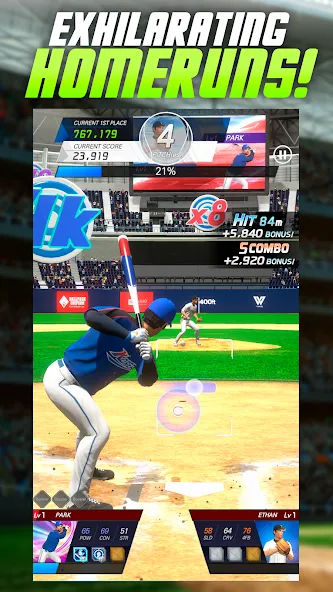 HOB Homerun Battle на Андроид — Мод Бесконечные деньги — скриншот 1