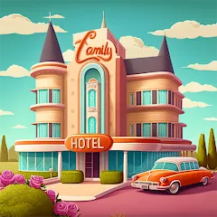 Взломанная Merge Hotel: Family Story Game на Андроид — Много денег