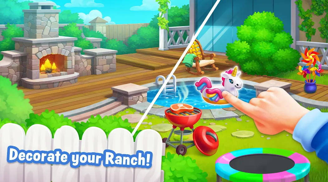 Скачать Ranch Adventures: Amazing Matc на Андроид — Много денег — скриншот 1