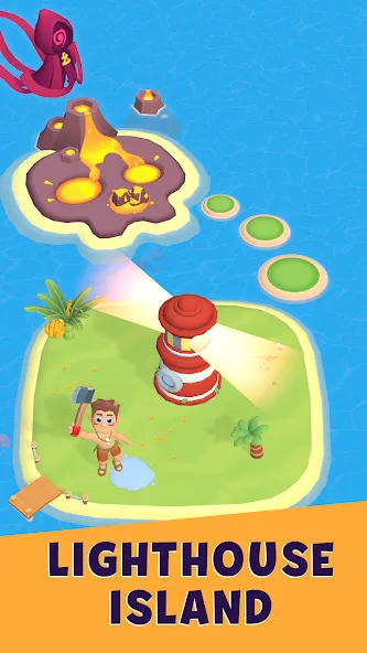 Lighthouse Island MOD APK на Android — Много денег — скриншот 1