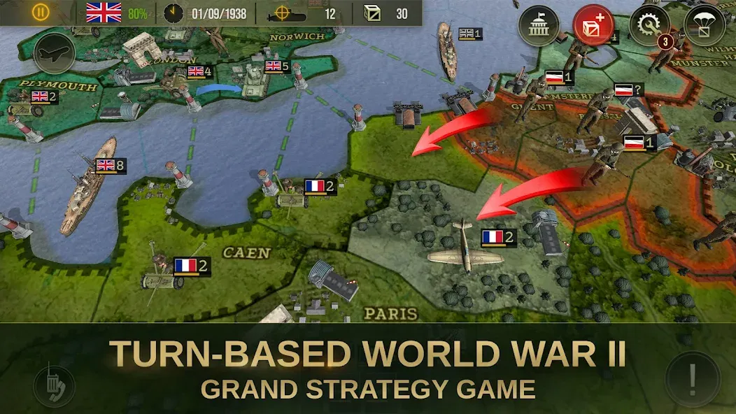 Strategy&Tactics 2: WWII MOD APK — Много денег и без рекламы — скриншот 1