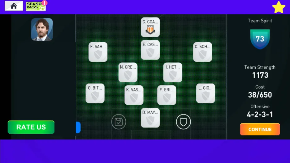 Скачать PESfOOTBALL MOBILE 2023 на Андроид — Много денег и монет — скриншот 3 Скачать PESfOOTBALL MOBILE 2023 на Андроид — Много денег и монет — скриншот 3