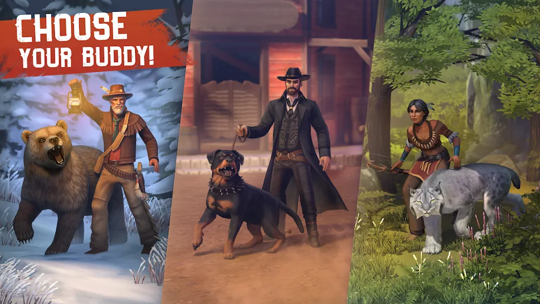 Westland Survival: Cowboy Game — Мод: Бессмертие и много денег — скриншот 1