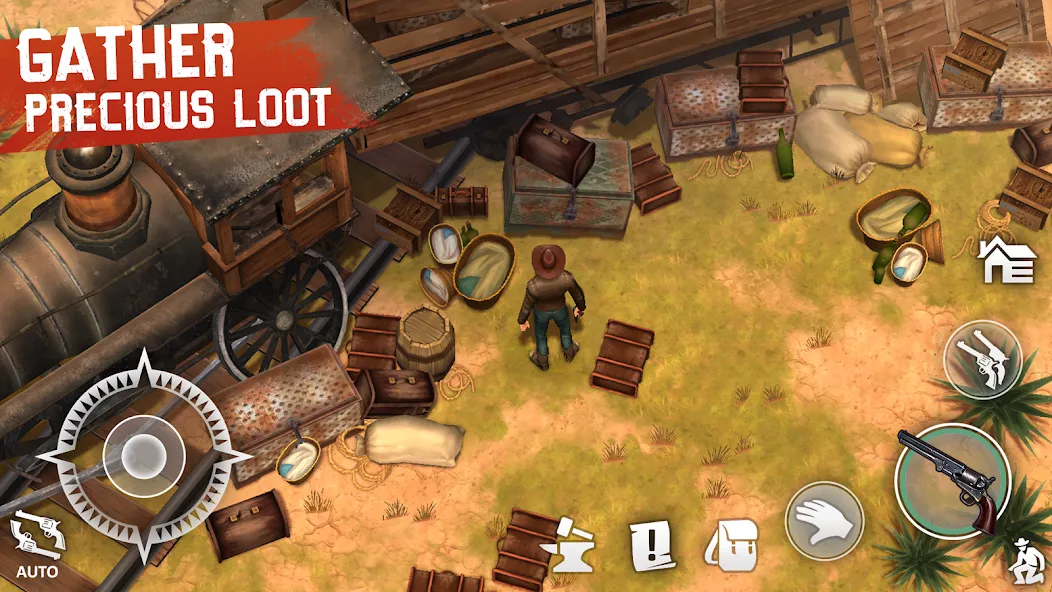 Westland Survival: Cowboy Game — Мод: Бессмертие и много денег — скриншот 4