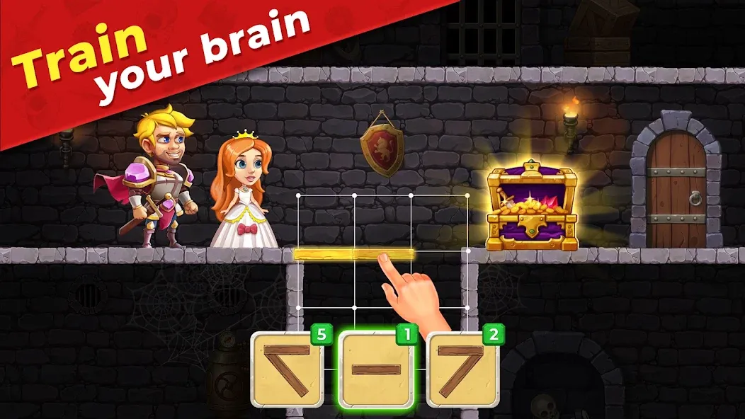 Скачать взлом Mr. Knight: Pin Puzzles на Андроид — Много денег — скриншот 2
