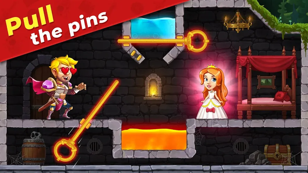 Скачать взлом Mr. Knight: Pin Puzzles на Андроид — Много денег — скриншот 4