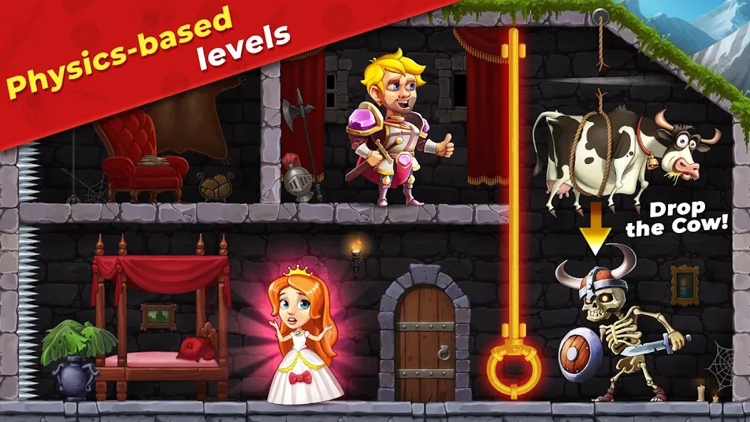 Скачать взлом Mr. Knight: Pin Puzzles на Андроид — Много денег — скриншот 5