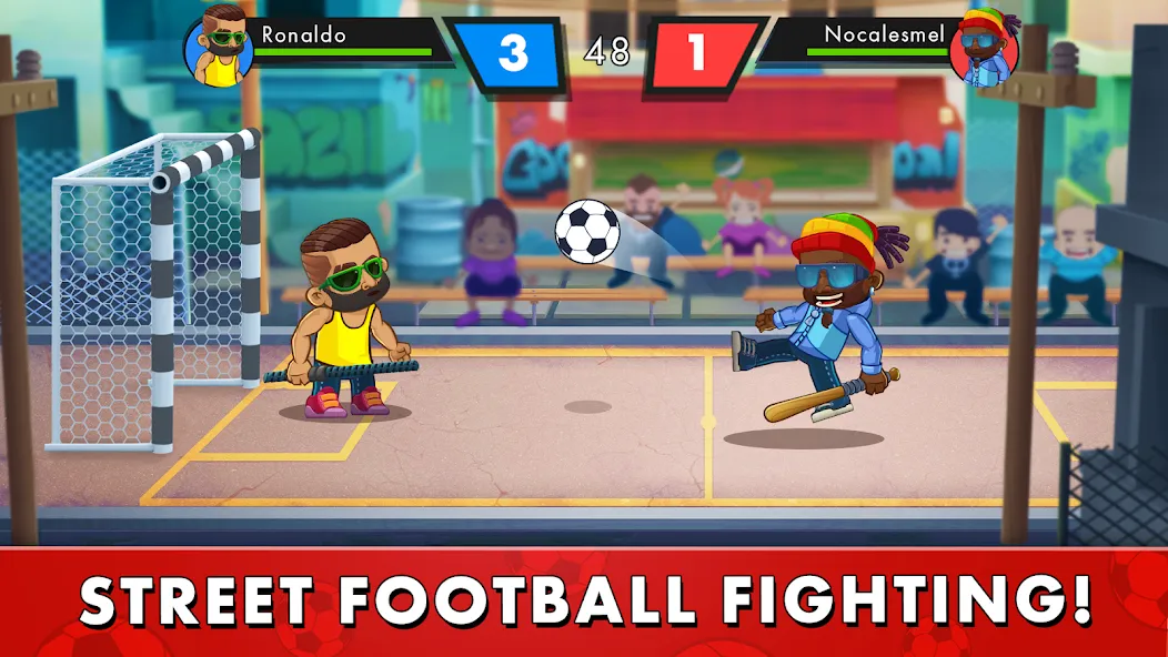 Скачать Street Soccer:Ultimate Fight с модом — Много денег и бессмертие — скриншот 1 Скачать Street Soccer:Ultimate Fight с модом — Много денег и бессмертие — скриншот 1