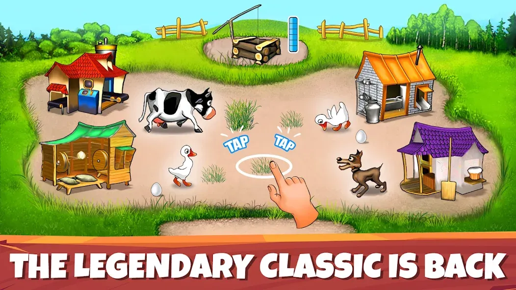 Farm Frenzy: Legendary Classics MOD — Бесконечные деньги на Андроид — скриншот 1