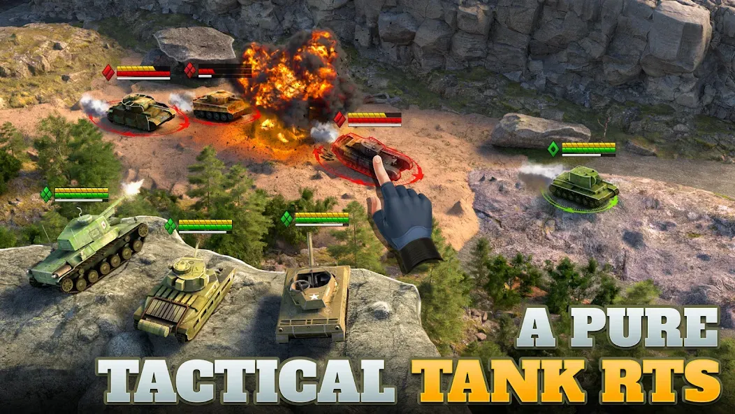 Tanks Charge: Online PvP Arena MOD APK на Android — Много денег — скриншот 1