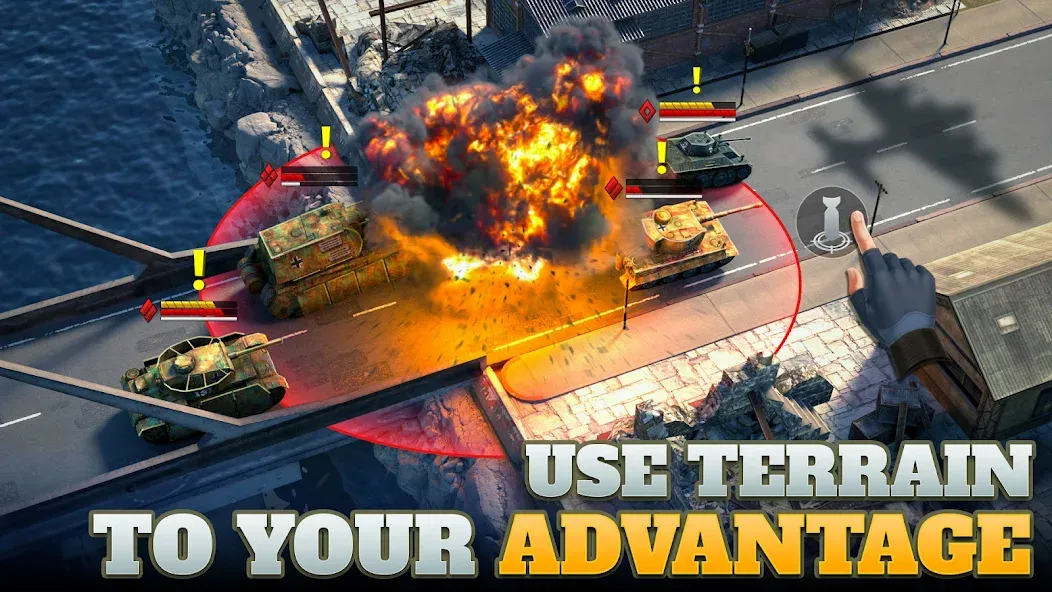 Tanks Charge: Online PvP Arena MOD APK на Android — Много денег — скриншот 2