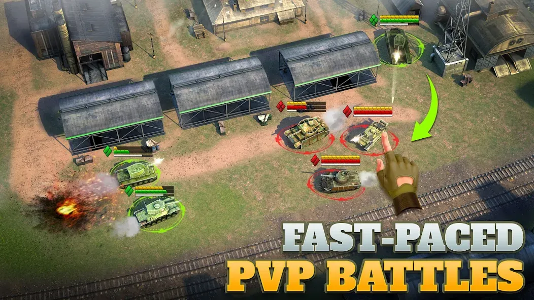 Tanks Charge: Online PvP Arena MOD APK на Android — Много денег — скриншот 3