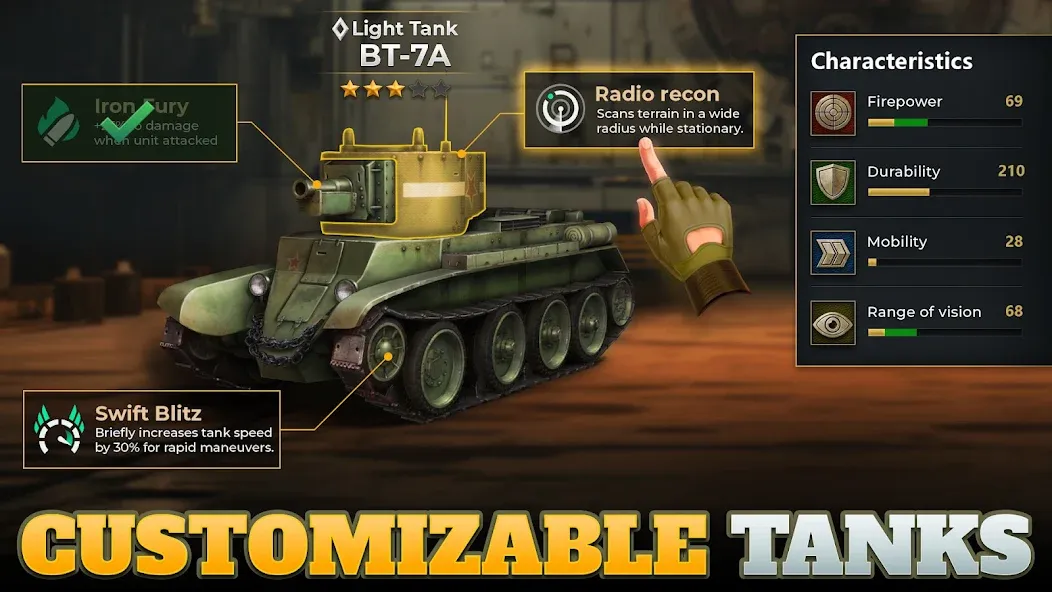 Tanks Charge: Online PvP Arena MOD APK на Android — Много денег — скриншот 5