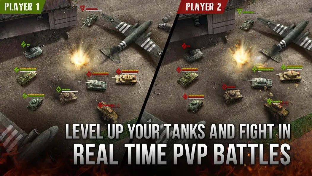 Скачать взломанную Armor Age: WW2 tank strategy — Много денег — скриншот 3 Скачать взломанную Armor Age: WW2 tank strategy — Много денег — скриншот 3