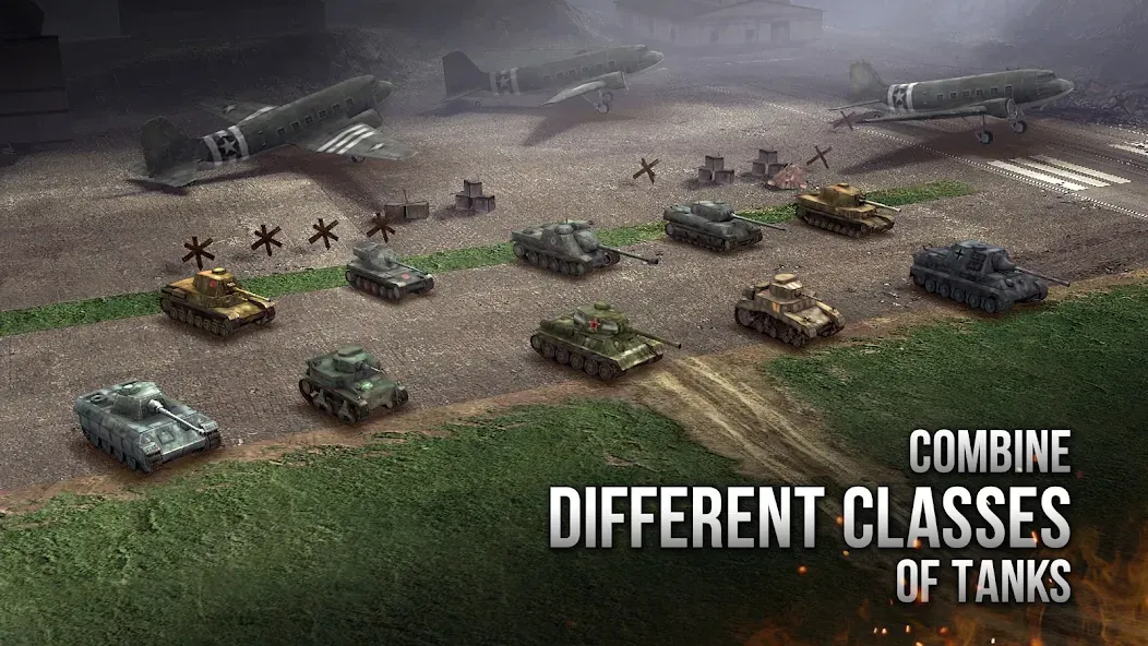 Скачать взломанную Armor Age: WW2 tank strategy — Много денег — скриншот 5