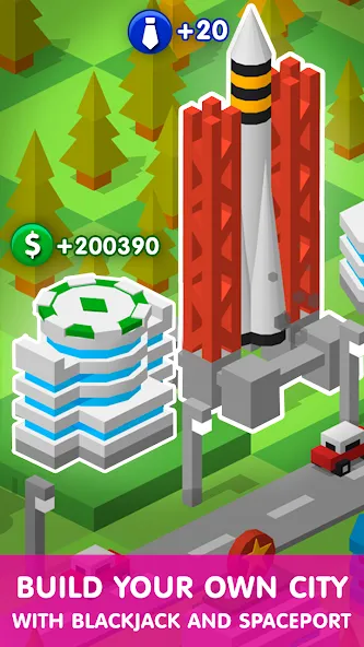 Скачать Tap Tap: Idle City Builder Sim — Модификация Много денег — скриншот 5