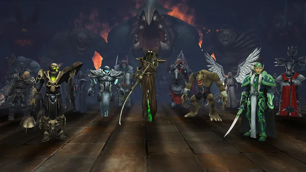 Скачать Heroes of Discord: Offline RPG (Мод: Много денег и кристаллов) на Андроид — скриншот 5