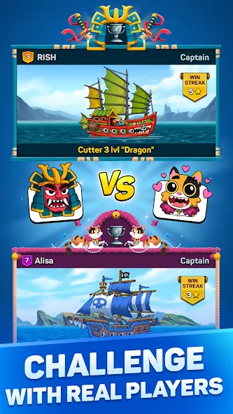 Скачать взлом Pirates & Puzzles:Ship Battles на Андроид — Много денег — скриншот 4 Скачать взлом Pirates & Puzzles:Ship Battles на Андроид — Много денег — скриншот 4