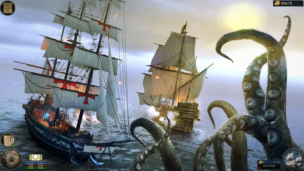 Скачать взлом Pirates Flag－Open-world RPG на Андроид — Много денег и бесплатные покупки — скриншот 1