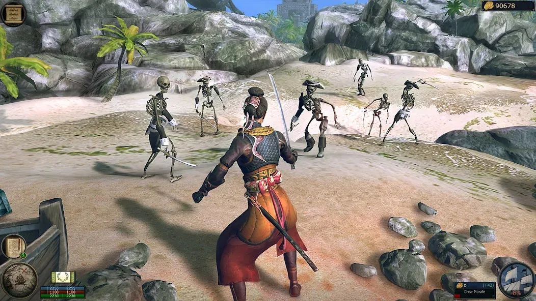 Скачать взлом Pirates Flag－Open-world RPG на Андроид — Много денег и бесплатные покупки — скриншот 3