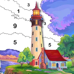 Hey Color Paint by Number Art MOD — Много подсказок и без рекламы на Андроид