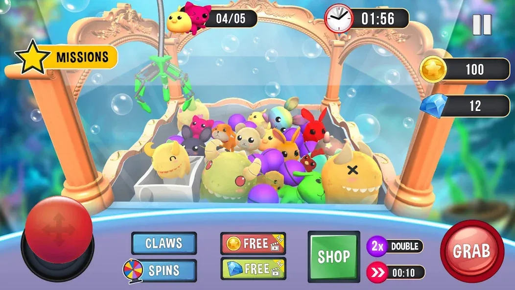 Claw Machine Games Crane Game MOD — Много денег на Андроид — скриншот 2 Claw Machine Games Crane Game MOD — Много денег на Андроид — скриншот 2