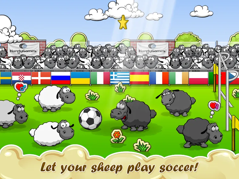 Clouds & Sheep MOD APK на Android — Много денег и бесконечные кристаллы — скриншот 4