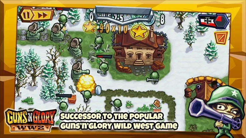 Guns'n'Glory WW2 Mod APK Много денег и золота — Скачать на Андроид — скриншот 1