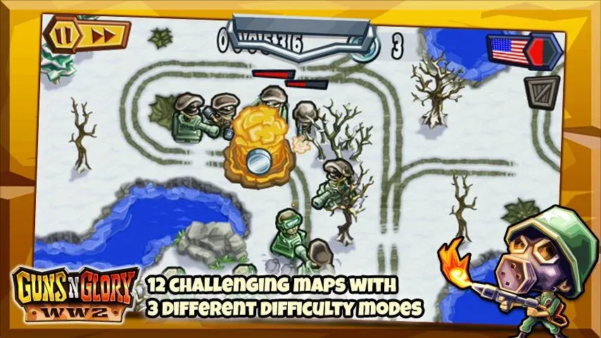Guns'n'Glory WW2 Mod APK Много денег и золота — Скачать на Андроид — скриншот 3