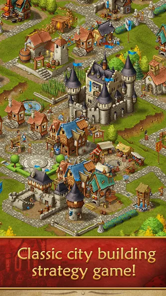 Скачать Townsmen (Мод: Много денег) на Андроид — скриншот 1
