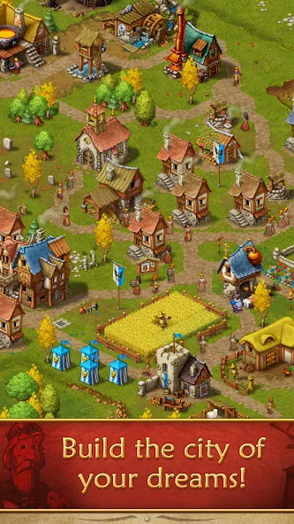 Скачать Townsmen (Мод: Много денег) на Андроид — скриншот 2