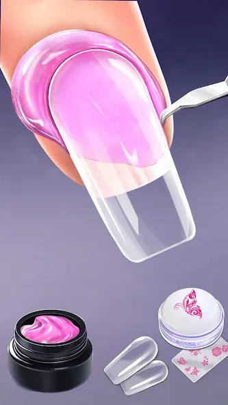 Nail Salon Fashion Makeup Game на Андроид — Все открыто и нет рекламы — скриншот 1