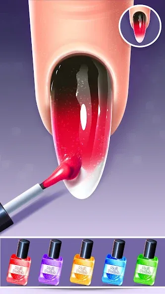 Nail Salon Fashion Makeup Game на Андроид — Все открыто и нет рекламы — скриншот 3