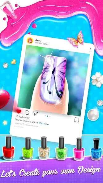 Nail Salon Fashion Makeup Game на Андроид — Все открыто и нет рекламы — скриншот 4