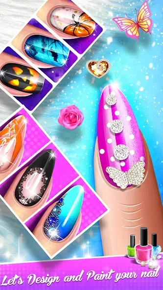 Nail Salon Fashion Makeup Game на Андроид — Все открыто и нет рекламы — скриншот 5