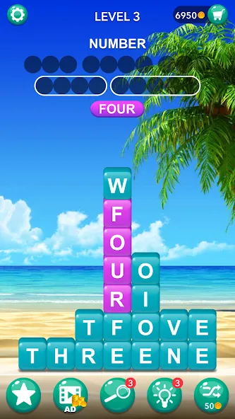 Скачать Word Tiles :Hidden Word Search MOD APK — Много денег — скриншот 5