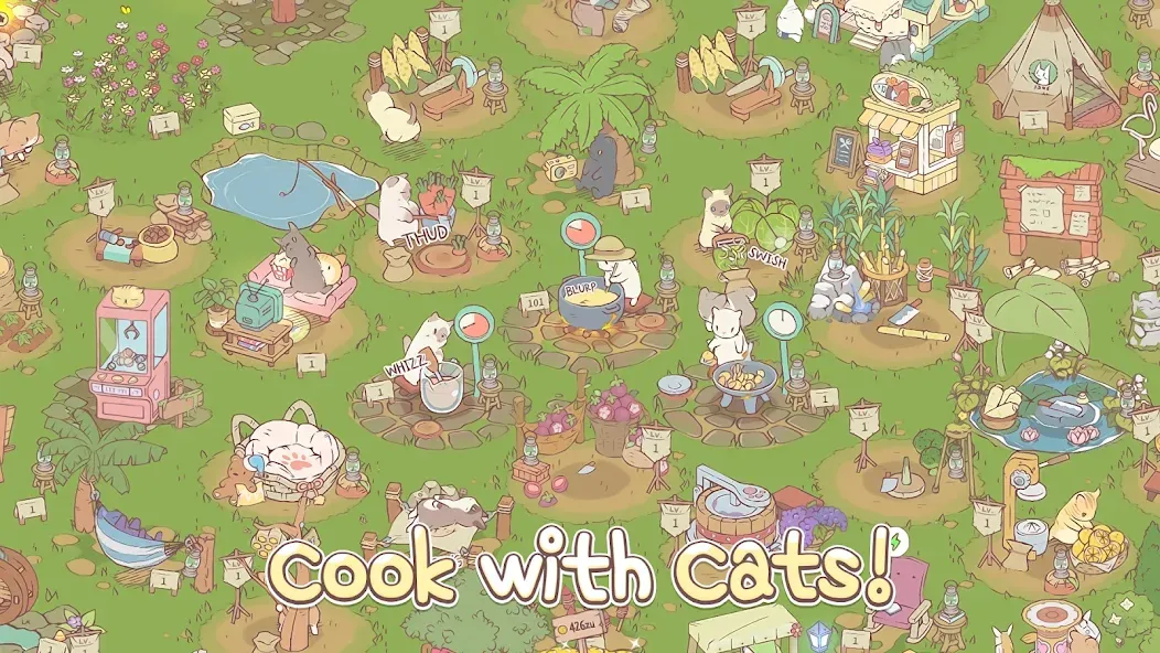 Cats & Soup - Cute Cat Game Mod APK Много денег и кристаллов — Скачать на Андроид — скриншот 2 Cats & Soup - Cute Cat Game Mod APK Много денег и кристаллов — Скачать на Андроид — скриншот 2