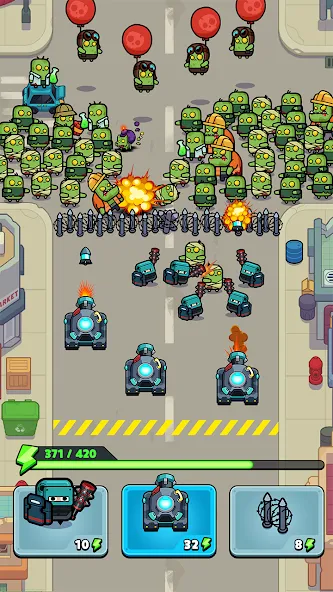 Police vs Zombie: Zombie City MOD APK на Android — Много денег — скриншот 1
