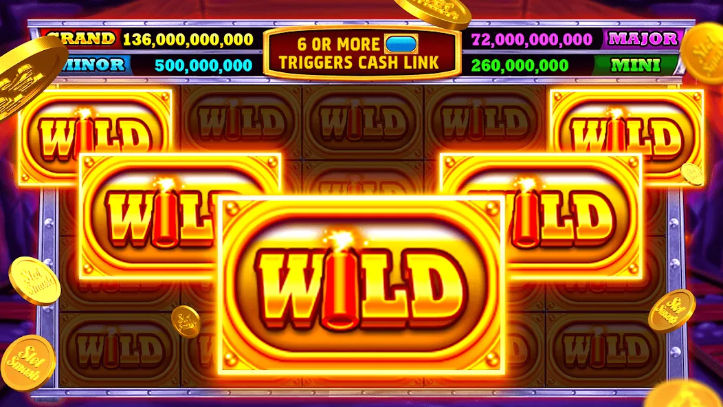 Slotsmash™ - Casino Slots Game (Мод Много денег и монет) — скриншот 3
