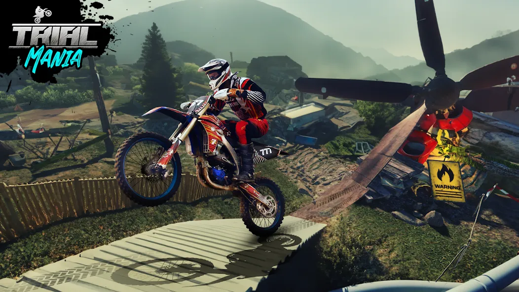 Скачать взломанную Trial Mania: Dirt Bike Games — Много денег — скриншот 1