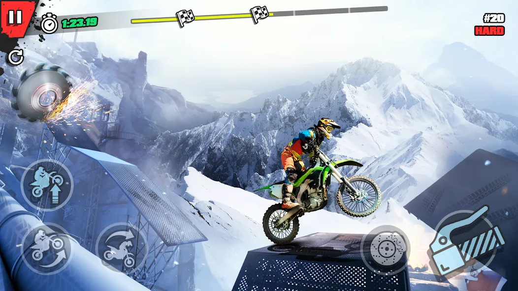 Скачать взломанную Trial Mania: Dirt Bike Games — Много денег — скриншот 3